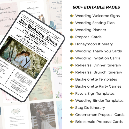 The "Wedding Spreadsheet" Saver Bundle